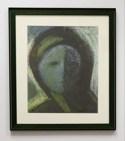 Image 1 of the artwork "Kék-Zöld Angyal (P) EA 1/1 / Blau-grüner Engel (P) EA 1/1" by János Aknay on art24