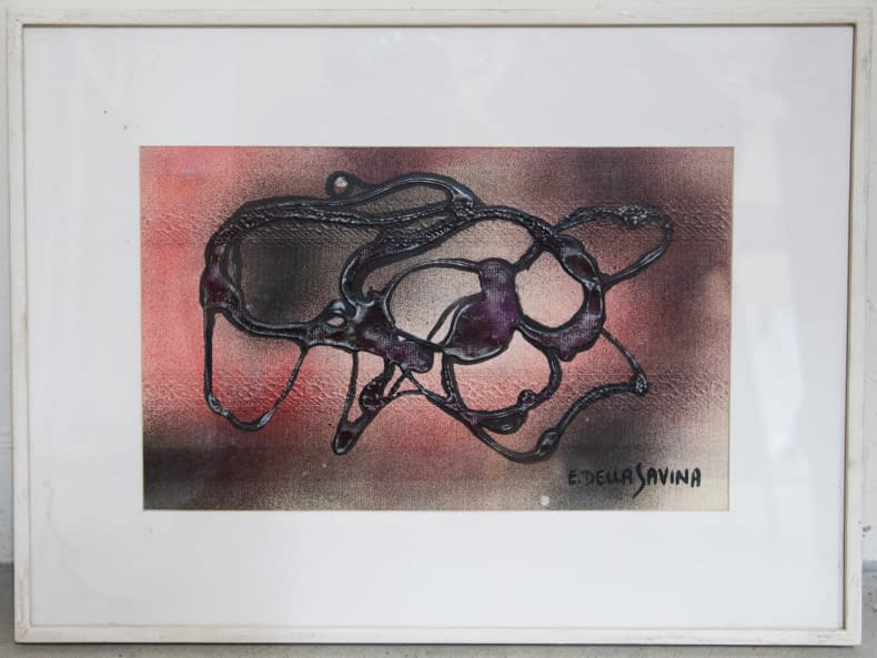 Foto 1 des Kunstwerks "Komposition auf Tapete" von Ettore Della Savina auf art24