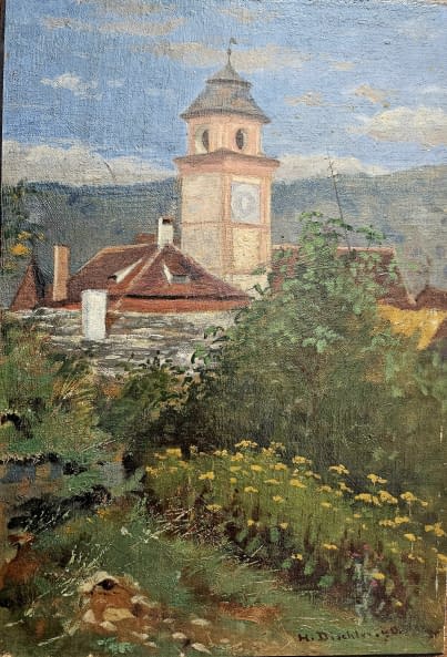 Foto 1 des Kunstwerks "Kirche in Bayern, Sommer" von Hermann Dischler auf art24