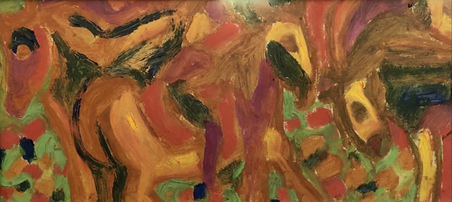 Foto 1 des Kunstwerks "Erdei lovaglás/Reiten im Wald" von Pasaréti Csepeli Varró Németh Miklós auf art24