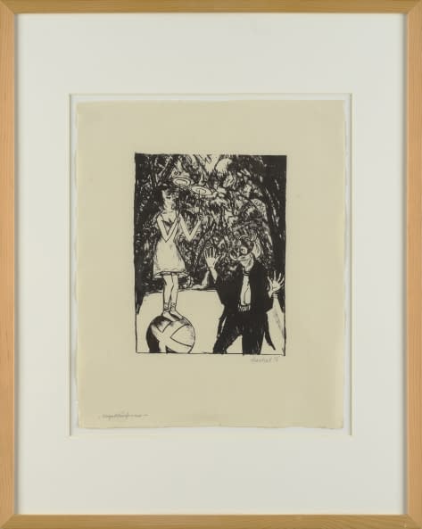 Foto 1 des Kunstwerks "Kugelläuferin" von Erich Heckel auf art24