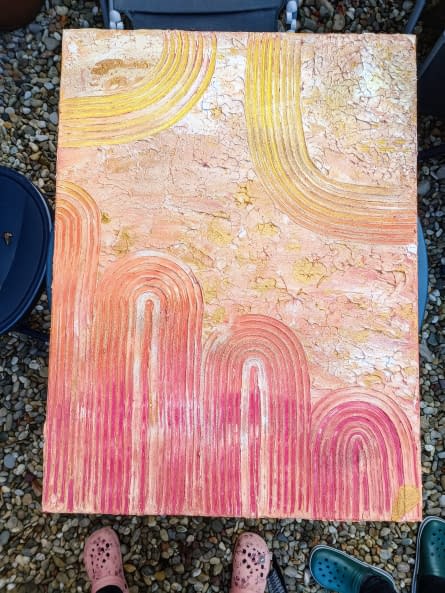 Image 1 of the artwork "Goldene Struktur" by Lp on art24