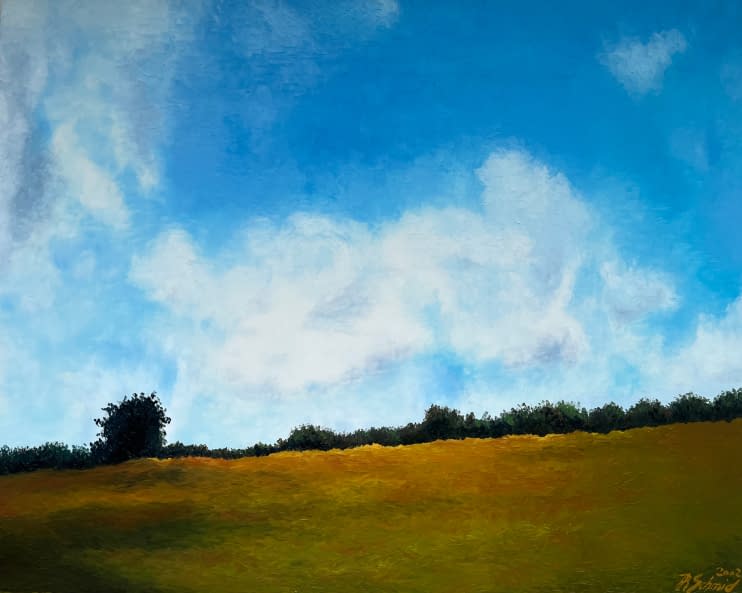 Foto 1 des Kunstwerks "Kornstoppelfeld im parc naturel de luberon" von Philipp H. Schmid auf art24