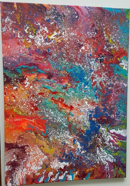 Foto 1 des Kunstwerks "Farbenexplosion" von Melanie Liru auf art24