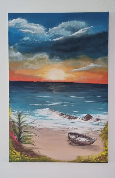 Foto 1 des Kunstwerks "Abendsonne im Paradis" von Dreamcatcher auf art24