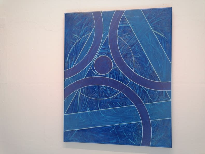 Photo 1 de l'œuvre "geometrie trifft chaos" par frohekunst sur art24