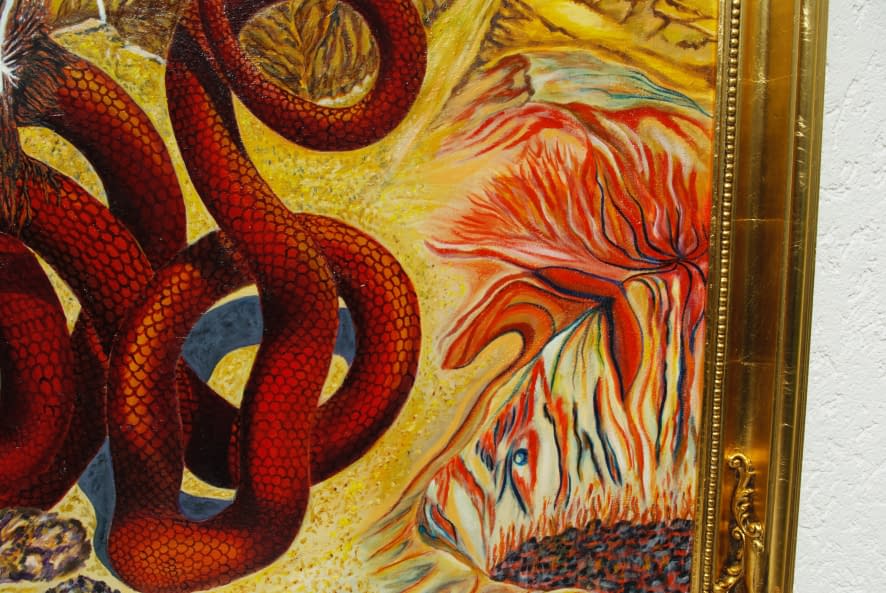 Foto 1 des Kunstwerks "Satansvernichtung am Zweiwolfskopffelsen mit Adam und Eva" von Giorgio Asturio auf art24