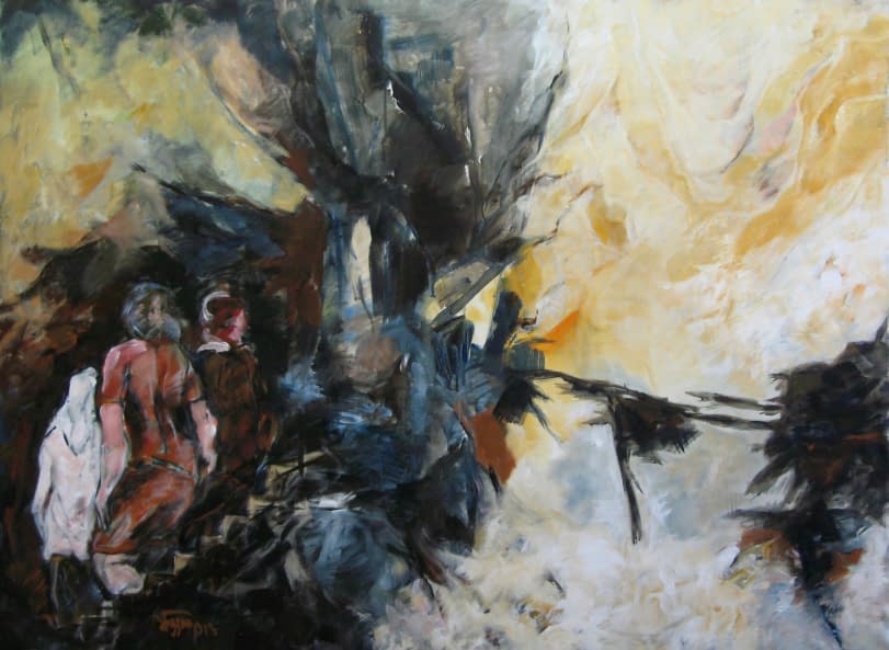 Foto 1 des Kunstwerks "Der Übergang" von German Pizzinini auf art24