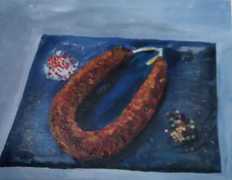 Image 1 of the artwork "Hessische ahle Wurst von Annette Matzelle" by Annette Irma Matzelle (AM) on art24
