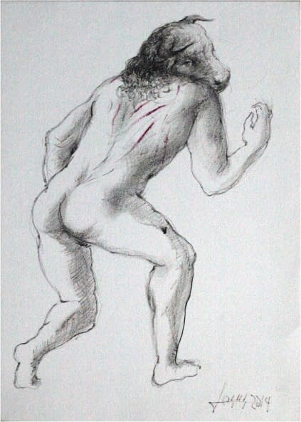 Foto 1 des Kunstwerks "Posierender Stier (Akt)" von Jesús Nodarse Valdés auf art24