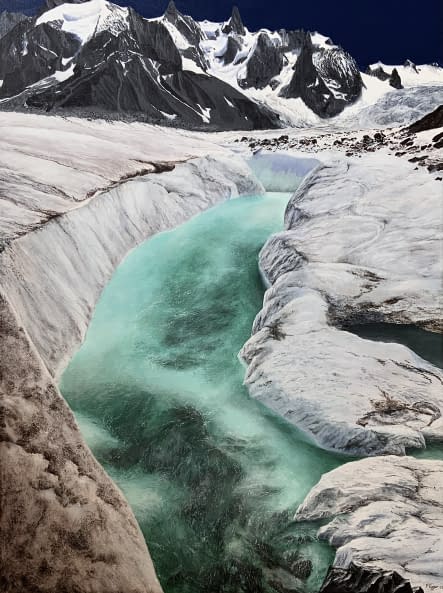 Photo 1 de l'œuvre "Coup de chaud sur la Mer de Glace" par Patrick Egger sur art24