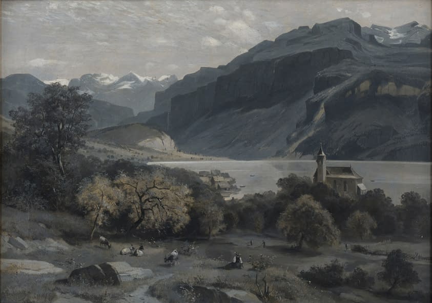 Photo 1 de l'œuvre "Panorama Brienz" par Otto (Viktor) Frölicher sur art24