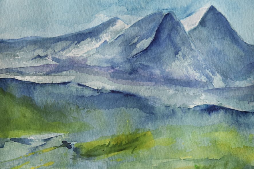 Photo 1 de l'œuvre "Eiger, Mönch und Jungfrau im Föhn" par Angela Roos-Maguire sur art24