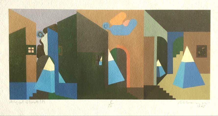 Image 1 of the artwork "Angyal érkezett (P) 8/16 /Der Engel ist angekommen (P) 8/16" by János Aknay on art24