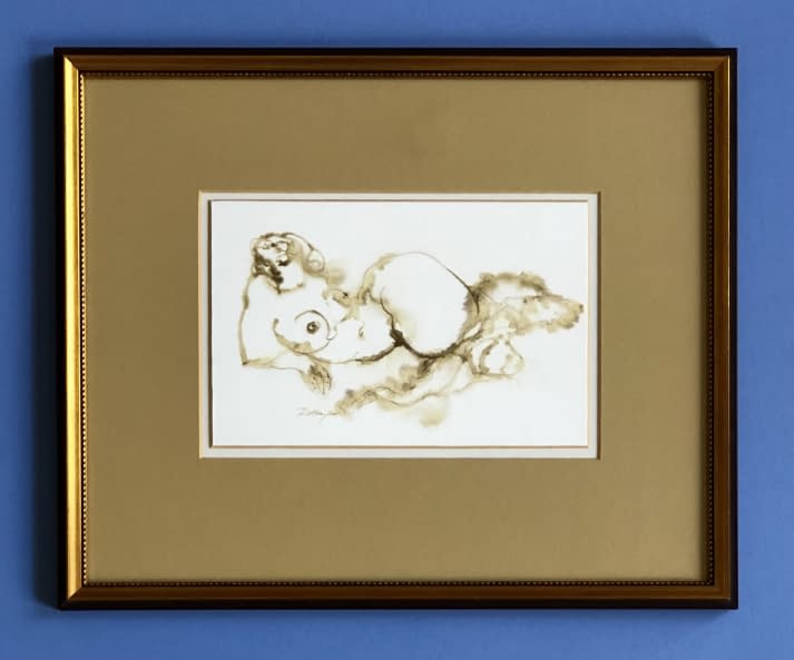 Image 1 of the artwork "Fekvő Akt/Liegender Akt" by Ruttkay Sándor on art24