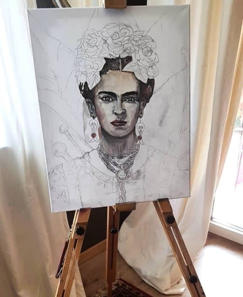 Foto 1 des Kunstwerks "FRIDA KAHLO" von Sandra Kindt auf art24