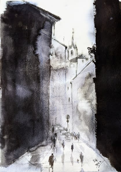 Foto 1 des Kunstwerks "Cuenca, Spanien zwischen Licht und Schatten" von DK auf art24
