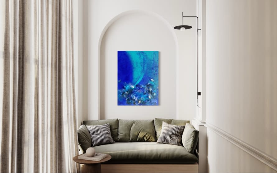 Image 1 of the artwork "Deep Blue Water and Lights" by Viktoria Koestler on art24
