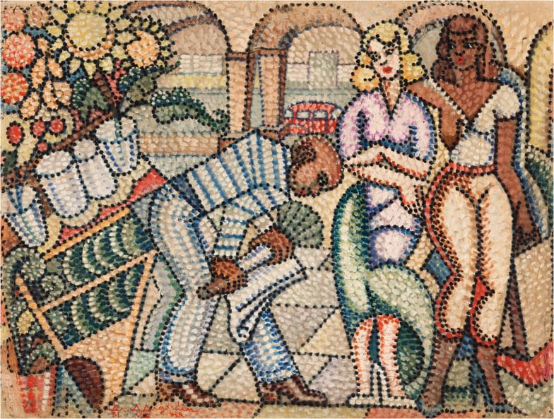 Image 1 of the artwork "Der Blumenverkäufer" by Antonio Argudín on art24