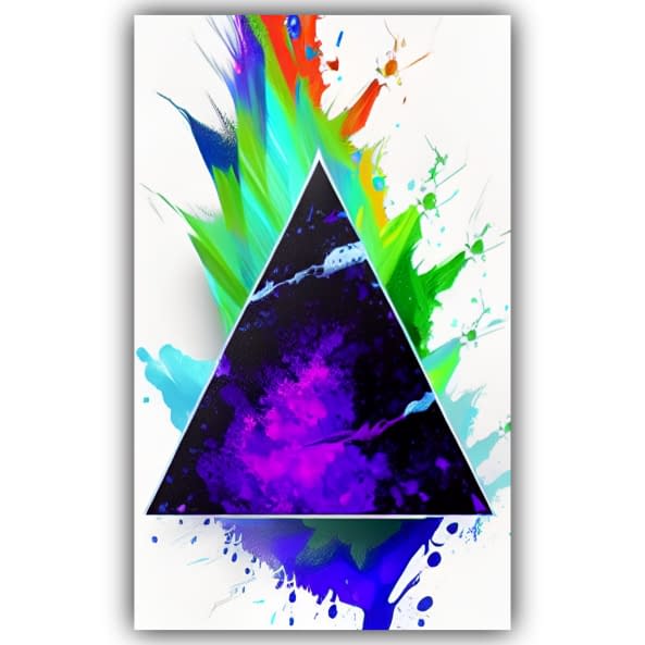 Foto 1 des Kunstwerks "multicoloured abstraction triangle" von Deichhorst-Fotografie auf art24
