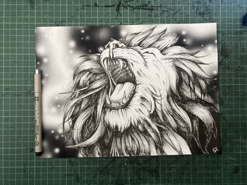 Photo 1 de l'œuvre "Lion" par Māku hashi sur art24
