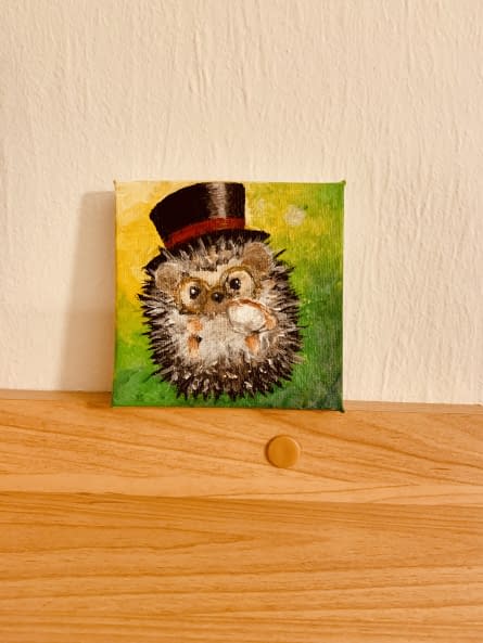 Foto 1 des Kunstwerks "Hedgehog in teatime" von Remi auf art24