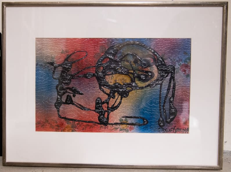 Foto 1 des Kunstwerks "Komposition auf Tapete" von Ettore Della Savina auf art24