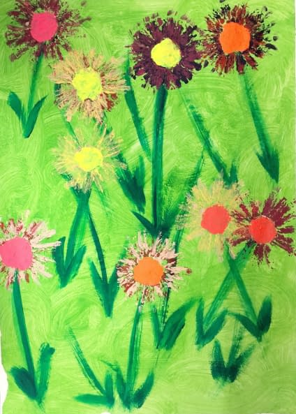Foto 1 des Kunstwerks "Blumenwiese" von CLEPATRA - Caflisch Petra auf art24