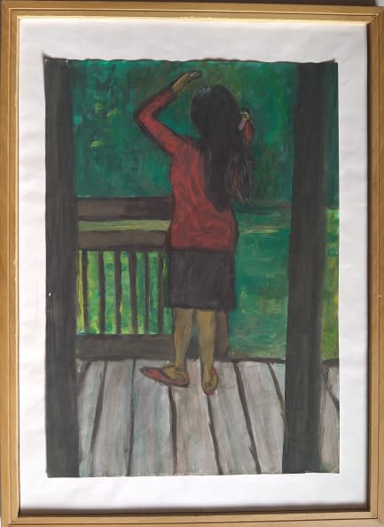 Foto 1 des Kunstwerks "Sich kämmende Frau" von Wolfgang Söring auf art24
