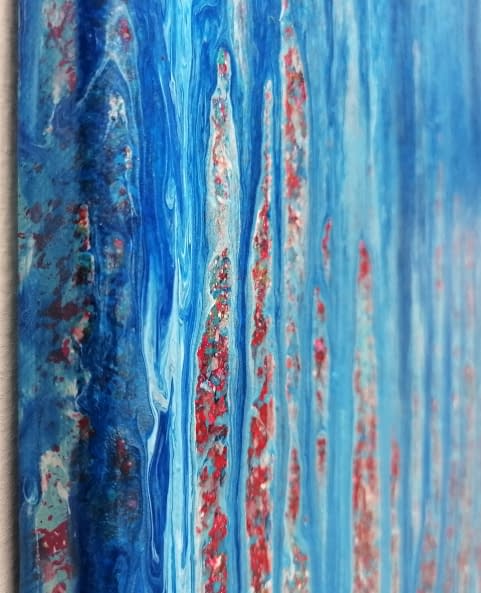 Image 1 of the artwork "blauer schleier" by frohekunst on art24