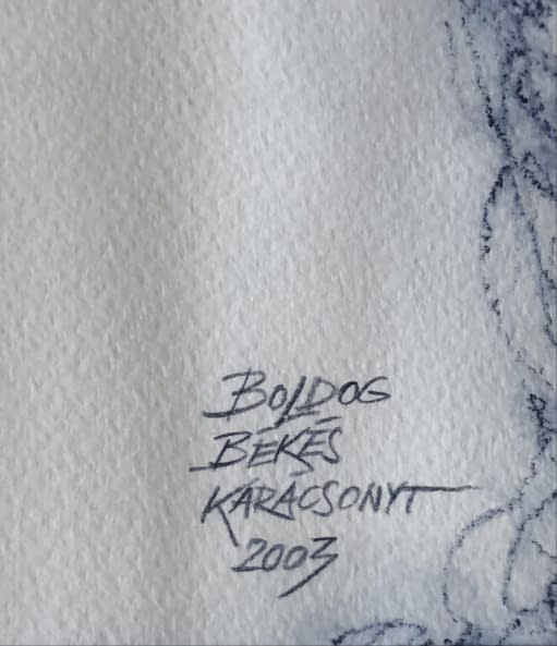 Image 1 of the artwork "Boldog Békés Karácsonyt/Frohe Weihnachten" by Ruttkay Sándor on art24