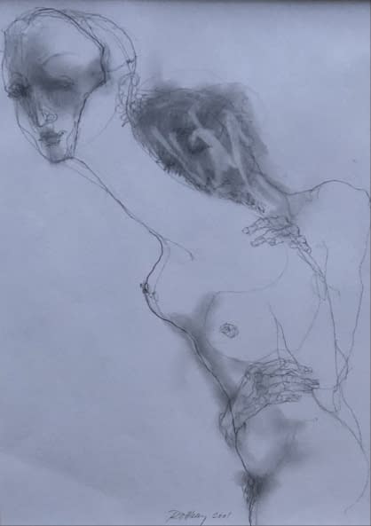 Image 1 of the artwork "Akt rajz XVI./ Akt Zeichnung XVI." by Ruttkay Sándor on art24