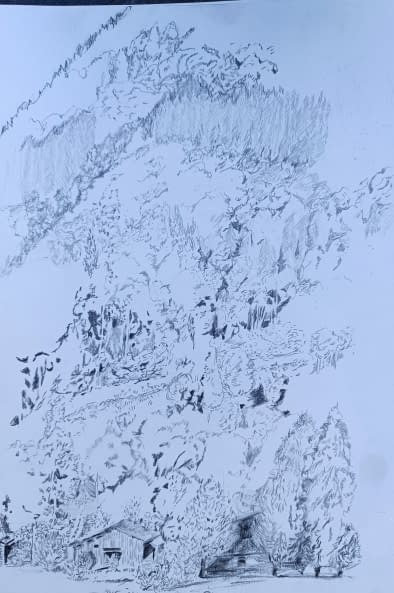 Image 1 of the artwork "Au pied du Criou. Haute Savoie" by Emmanuelle Tenailleau on art24