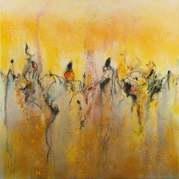 Photo 1 de l'œuvre "Nr131 aufbruch in der oase" par Andreas Studer sur art24