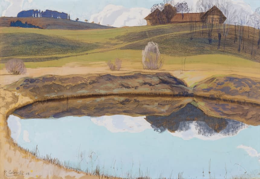 Image 1 of the artwork "Weiher bei Bern im Vorfrühling" by Plinio Colombi on art24