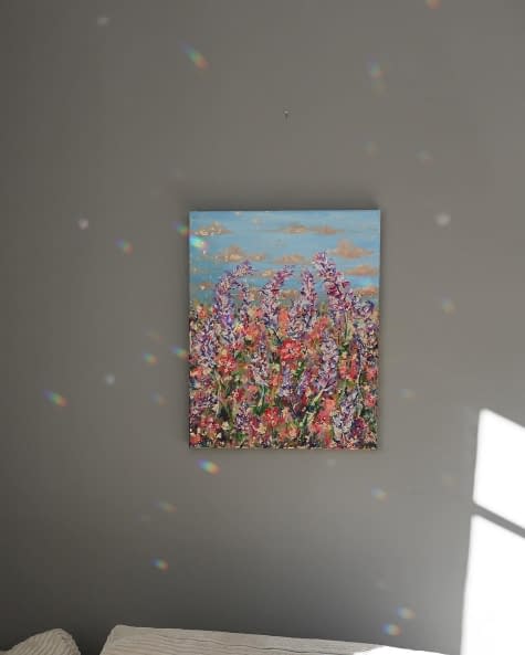 Photo 1 de l'œuvre "Goldene Blüten im Sonnenlicht" par Julia Dorofeeva sur art24