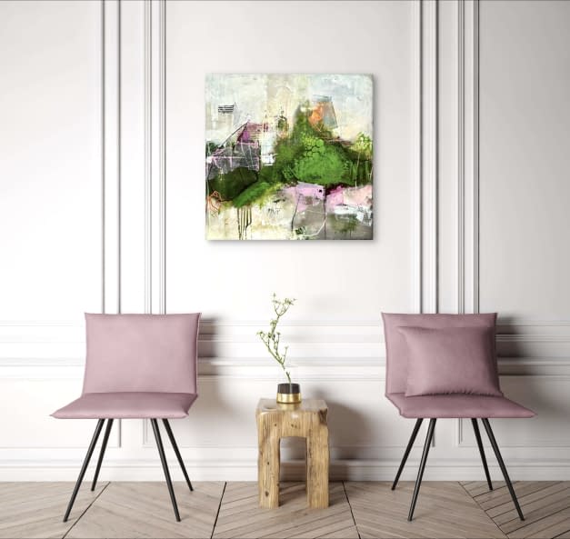 Foto 1 des Kunstwerks "Backyard party" von Minttu Di Vincenzo auf art24