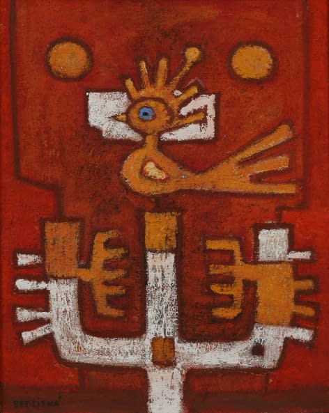 Image 1 of the artwork "Žlutý Ptáček (dt. Gelber Vogel)" by Božena Sedliská on art24