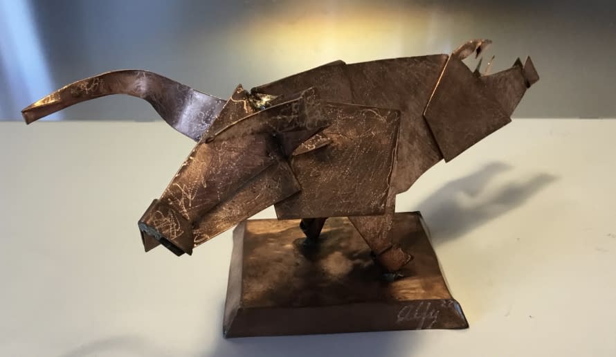Image 1 of the artwork "Toro Rayado" by alfy Espinoza on art24