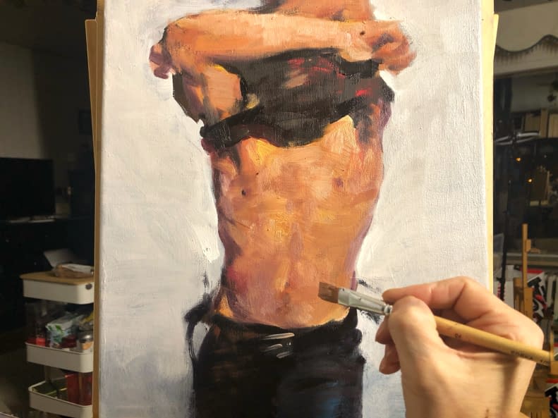 Foto 1 des Kunstwerks "orangefarbenes Unterkleid" von Gallery Chen auf art24