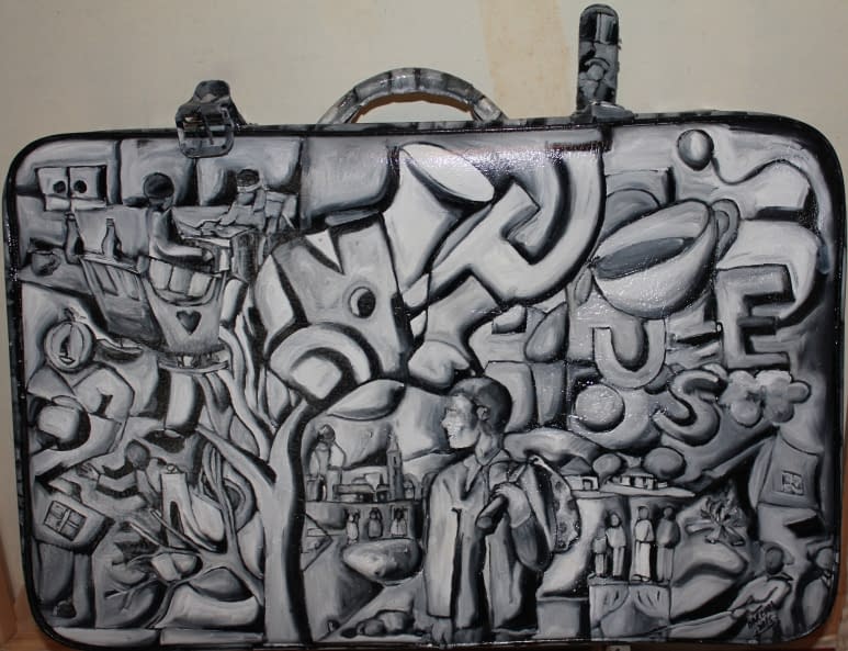 Photo 1 de l'œuvre "Koffer, voll mit Hoffnung" par Zoran Marcius sur art24