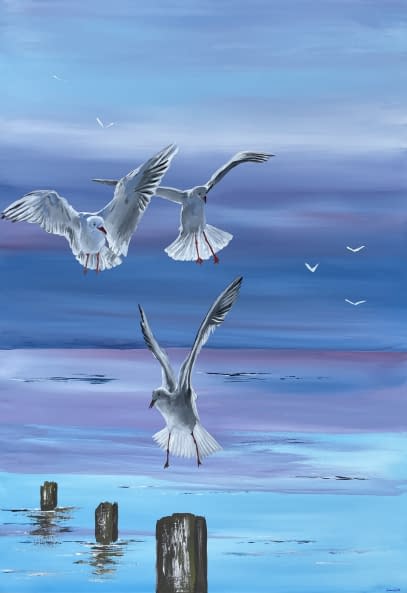 Image 1 of the artwork "Möwen" by Ivonne Wild on art24