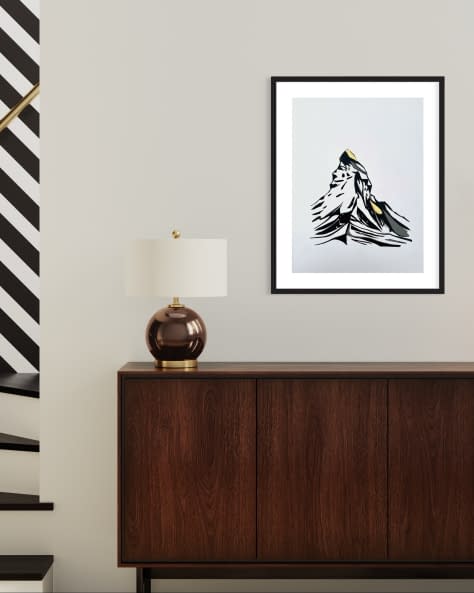 Foto 1 des Kunstwerks "Matterhorn Minimal Style #30" von Viktoria Koestler auf art24