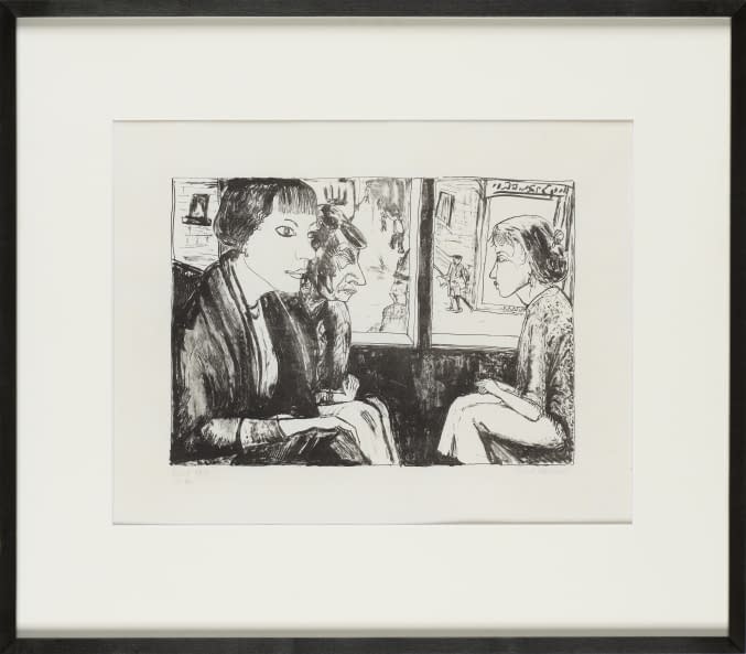 Foto 1 des Kunstwerks "In der Tram" von Erich Heckel auf art24