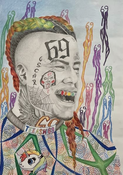 Foto 1 des Kunstwerks "6ix9ine" von Artbyazares auf art24