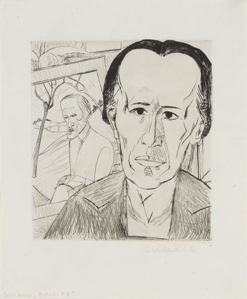 Foto 1 des Kunstwerks "Bildnis EG" von Erich Heckel auf art24