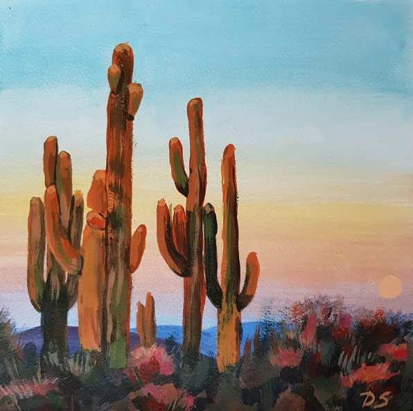 Image 1 of the artwork "Desert Cacti" by Daria Startseva on art24