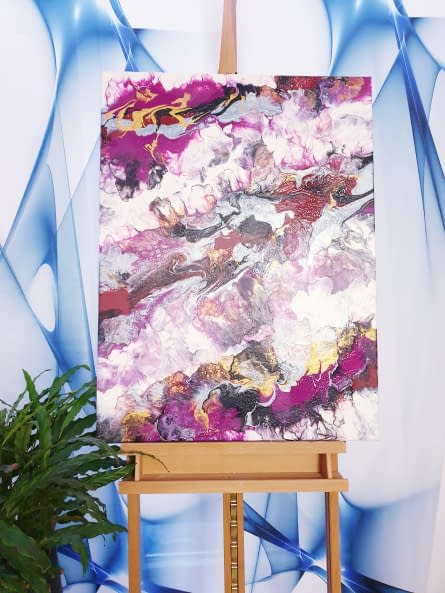 Photo 1 de l'œuvre "Lila Himmel" par DAgis Welt sur art24