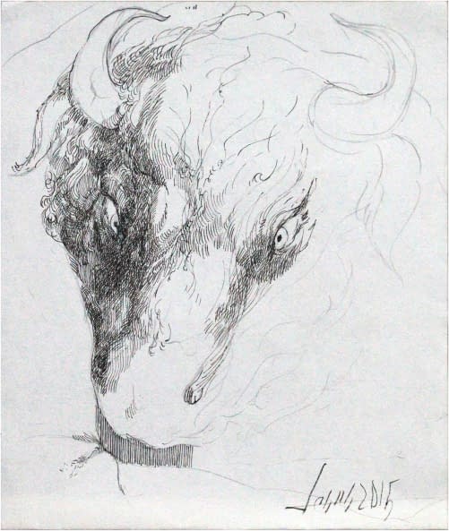 Image 1 of the artwork "Studie Stierkopf" by Jesús Nodarse Valdés on art24