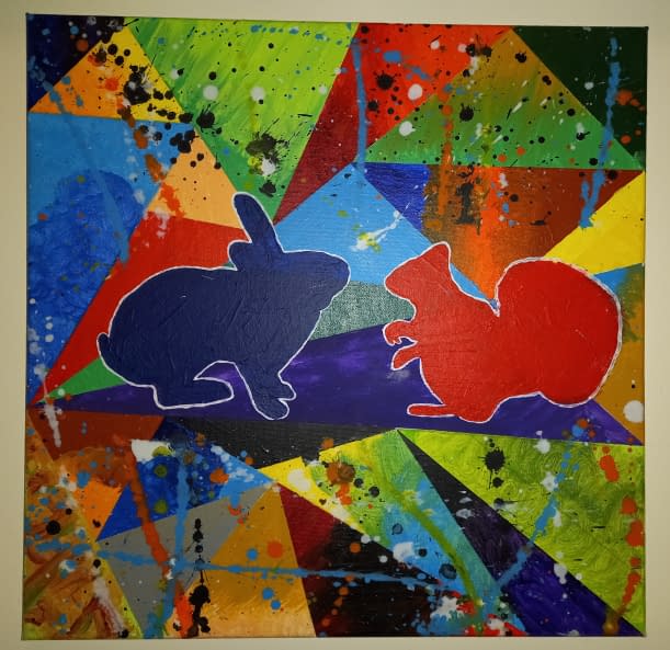 Image 1 of the artwork "Unlikely Friends" by Blackjin on art24